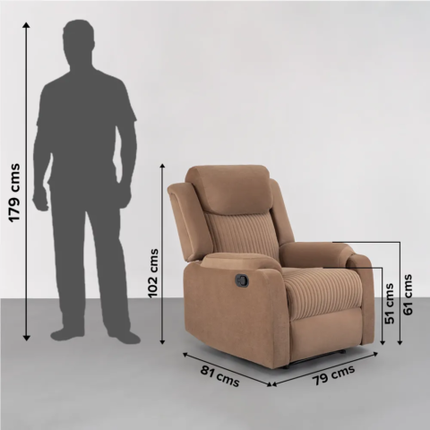 Read more about the article Sleepyhead RX6 – Single Seater Suede Fabric Recliner