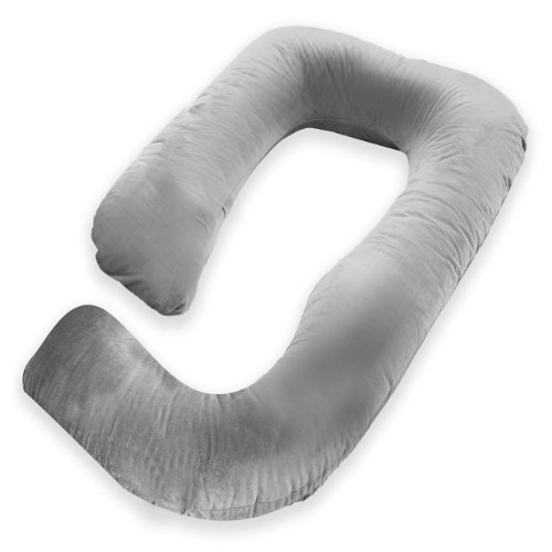 Pregnancy pillow providing full body support for pregnant women, ensuring restful sleep and comfort.