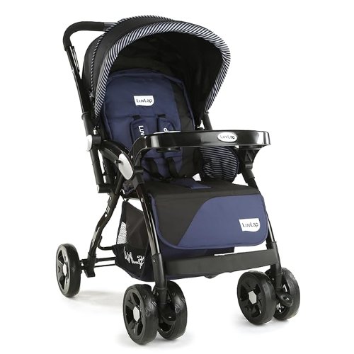 LuvLap Galaxy Baby Stroller with 5-Point Safety Harness and Cushioned Seat for Babies 0-3 Years
