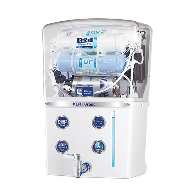 KENT Grand RO Water Purifier with RO+UF+TDS Control+UV Tank – Best for Indian homes