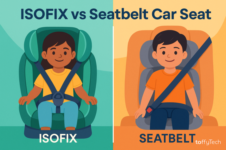 ISOFIX car seat vs seatbelt car seat comparison for child safety